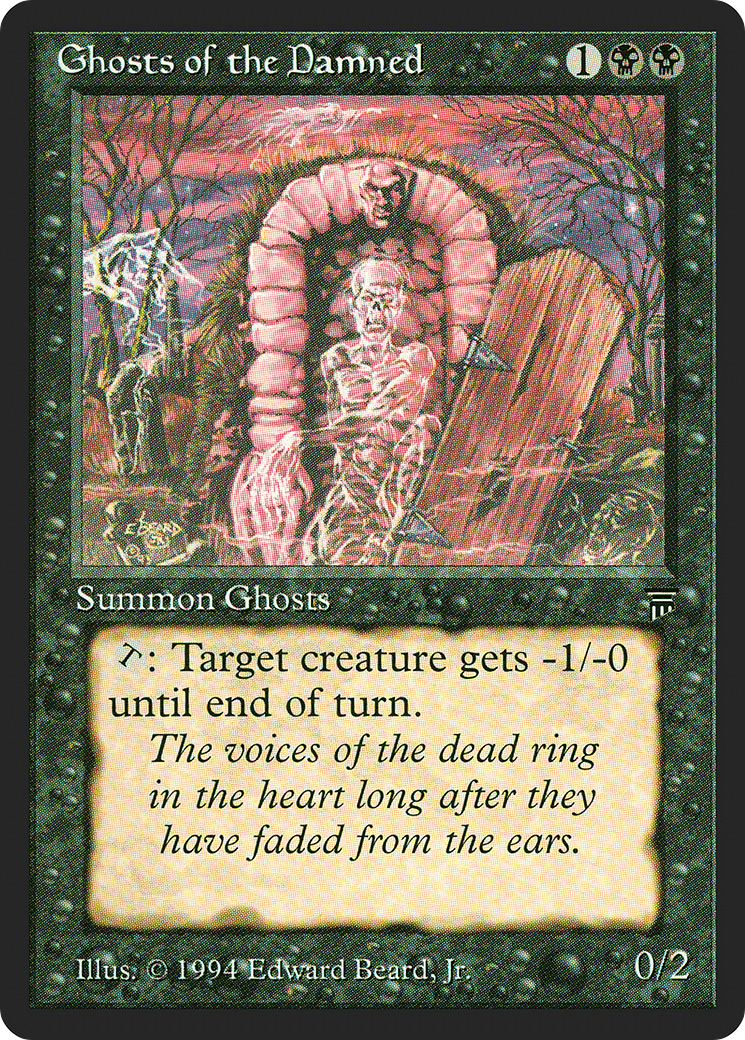 Ghosts of the Damned (LEG-098) [Oldschool] Legends MTG Single Wizards of the Coast