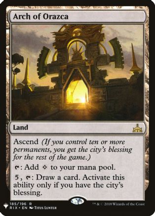 Arch of Orazca (LIST-185) [Mystery Booster] The List Reprints MTG Single Wizards of the Coast