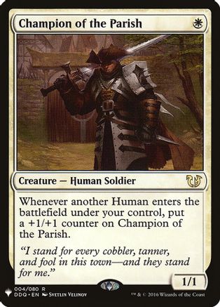 Champion of the Parish (LIST-004) [Mystery Booster] The List Reprints MTG Single Wizards of the Coast