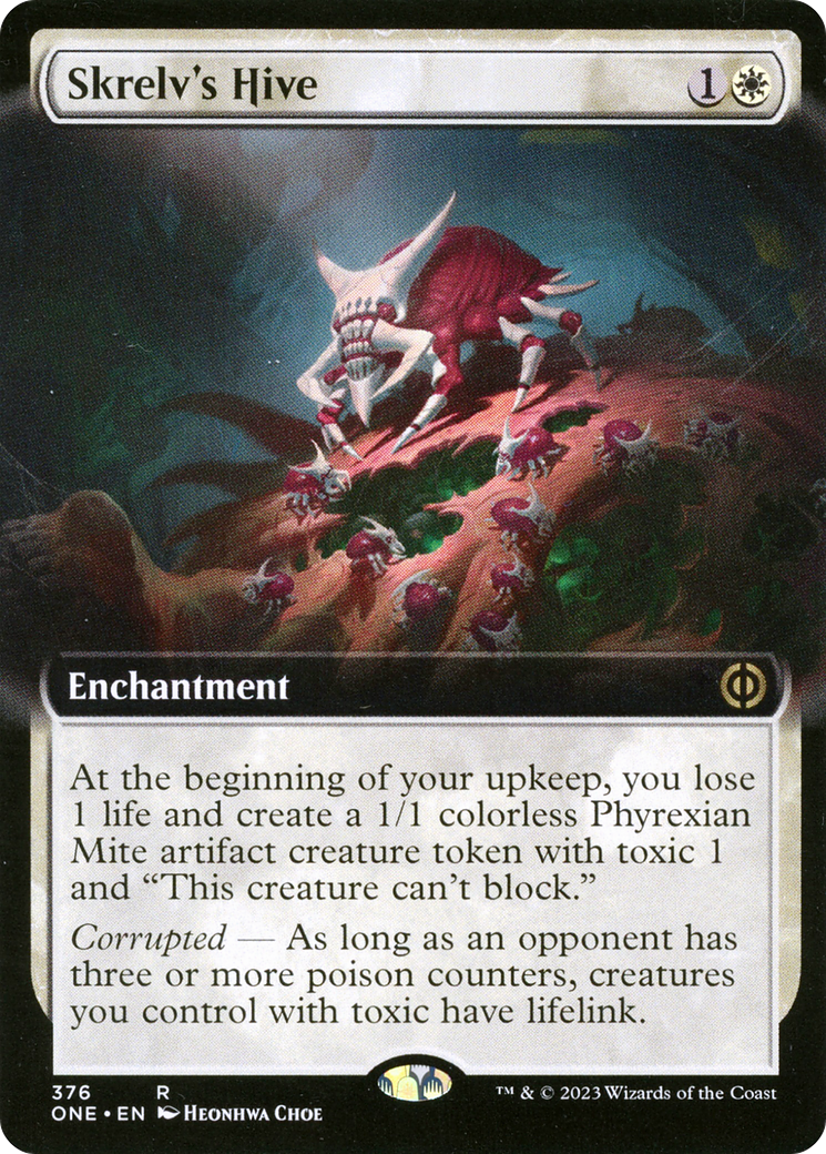 Skrelv's Hive (ONE-376) [Phyrexia: All Will Be One] (Extended Art) Foil MTG Single Wizards of the Coast