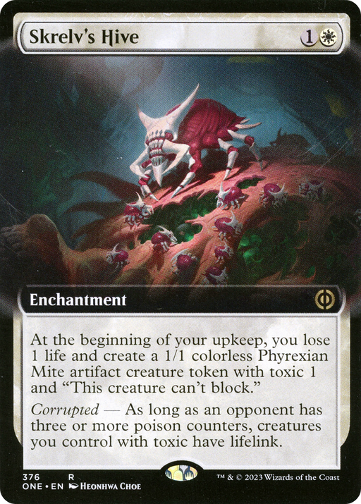 Skrelv's Hive (ONE-376) [Phyrexia: All Will Be One] (Extended Art) MTG Single Wizards of the Coast