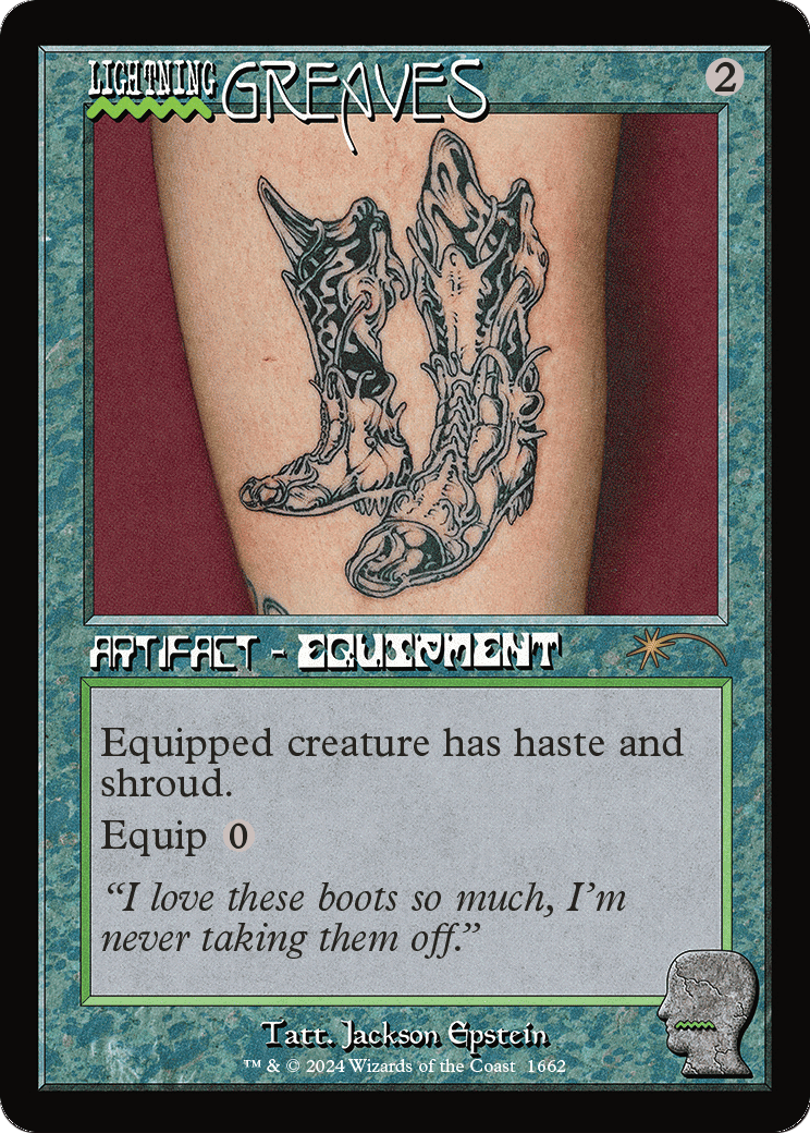 Lightning Greaves (1662) (SLD-1662) [Secret Lair] Drop Foil MTG Single Wizards of the Coast