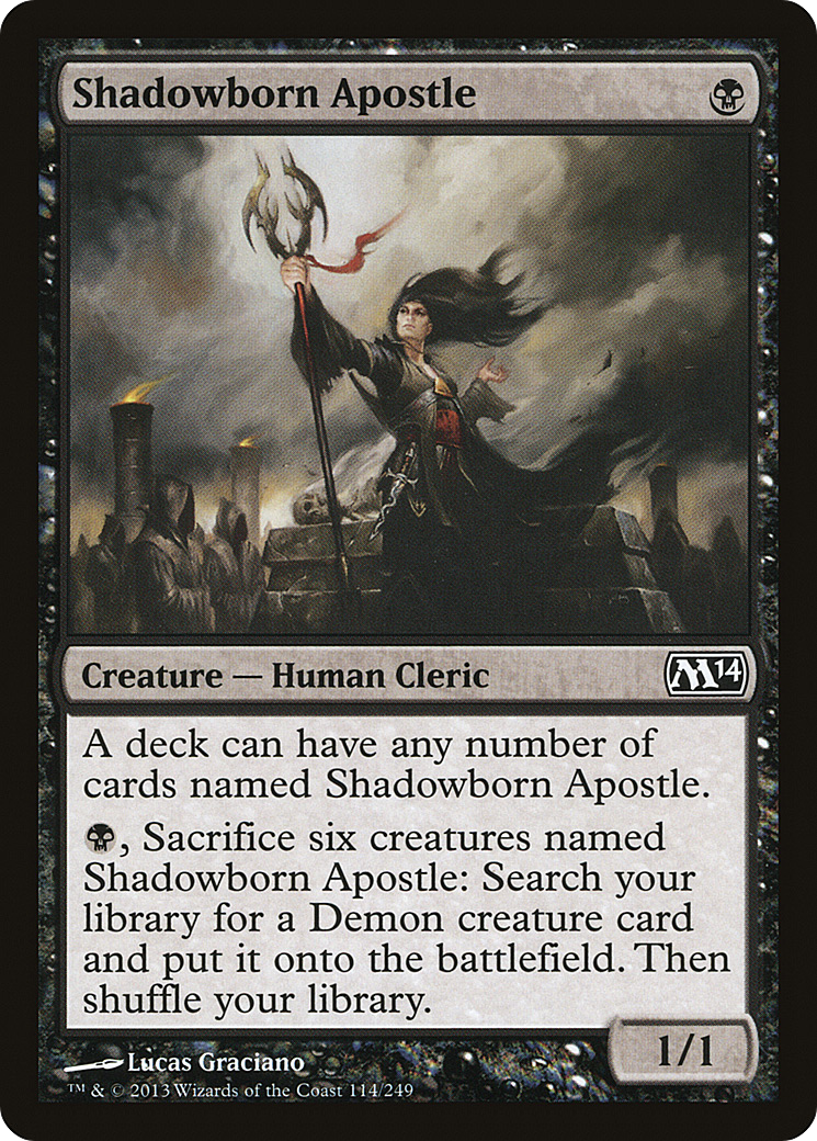 Shadowborn Apostle (M14-114) [Magic 2014] Foil MTG Single Wizards of the Coast