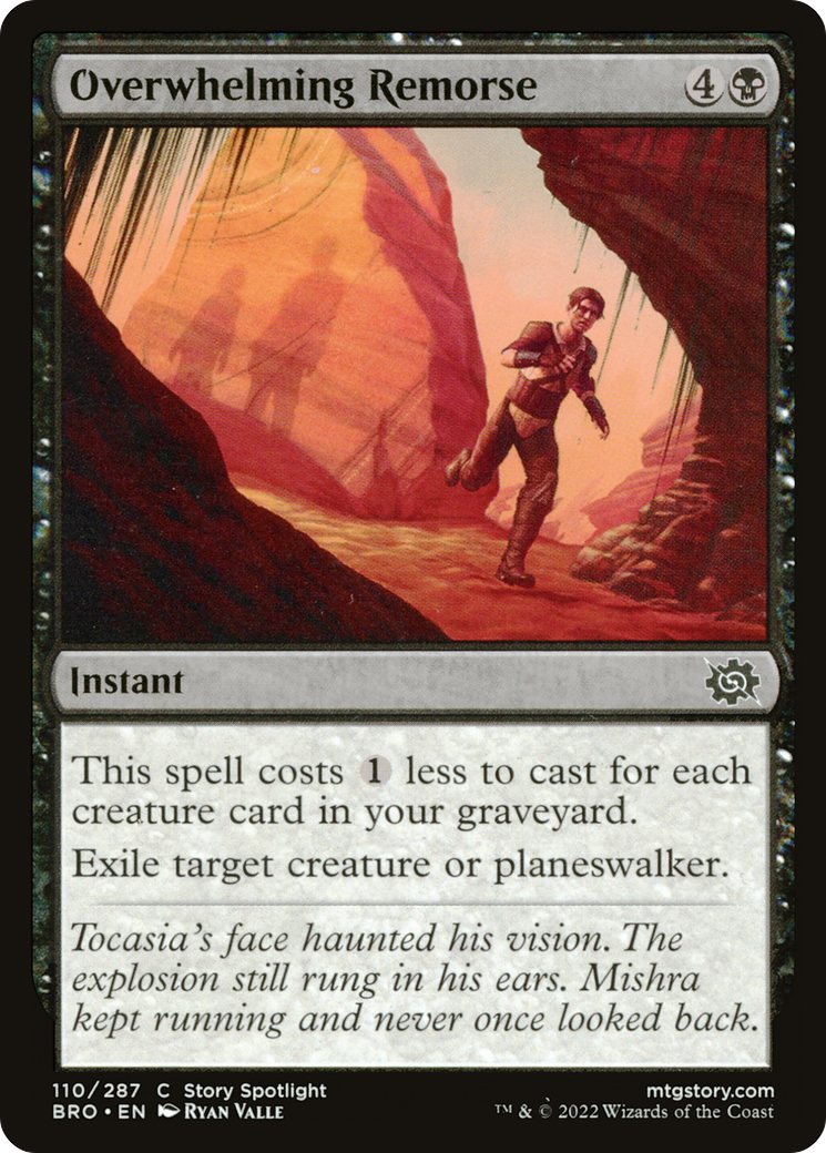 Overwhelming Remorse (BRO-110) [The Brothers' War] Foil MTG Single Wizards of the Coast