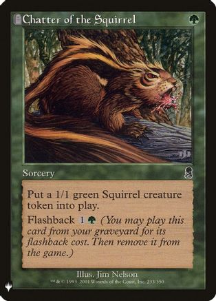 Chatter of the Squirrel (LIST-233) [Mystery Booster] The List Reprints MTG Single Wizards of the Coast