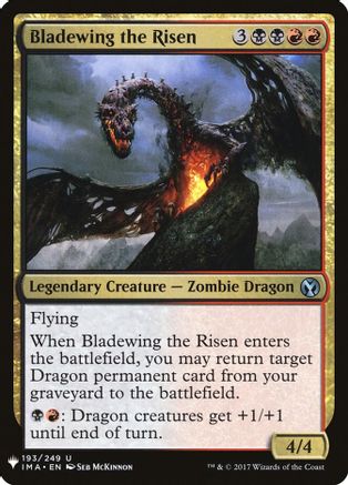 Bladewing the Risen (LIST-193) [Mystery Booster] The List Reprints MTG Single Wizards of the Coast
