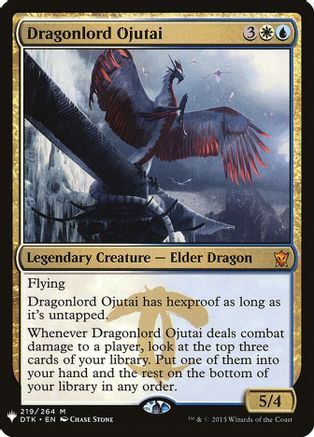 Dragonlord Ojutai (LIST-219/264) [Mystery Booster] The List Reprints MTG Single Wizards of the Coast
