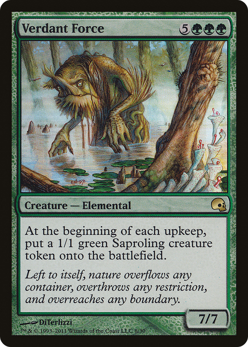Verdant Force (GRV-008) [Misc] Premium Deck Series: Graveborn Foil MTG Single Wizards of the Coast