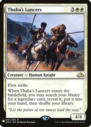 Thalia's Lancers (LIST-047/205) [Mystery Booster] The List Reprints MTG Single Wizards of the Coast