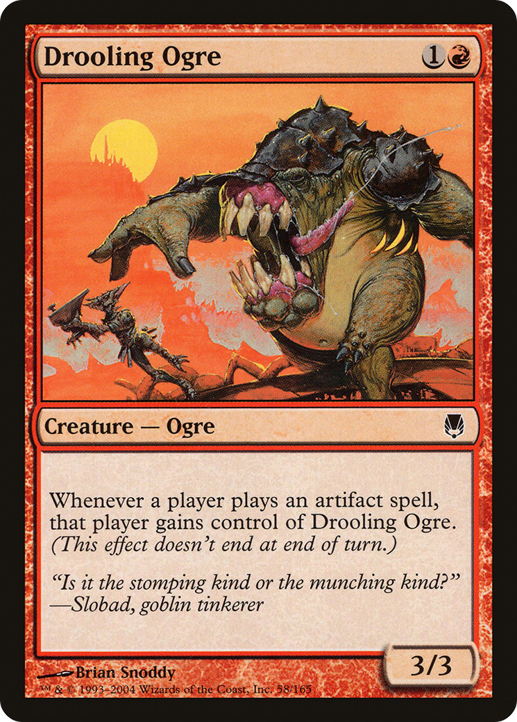 Drooling Ogre (DST-058) [Darksteel] Foil MTG Single Wizards of the Coast