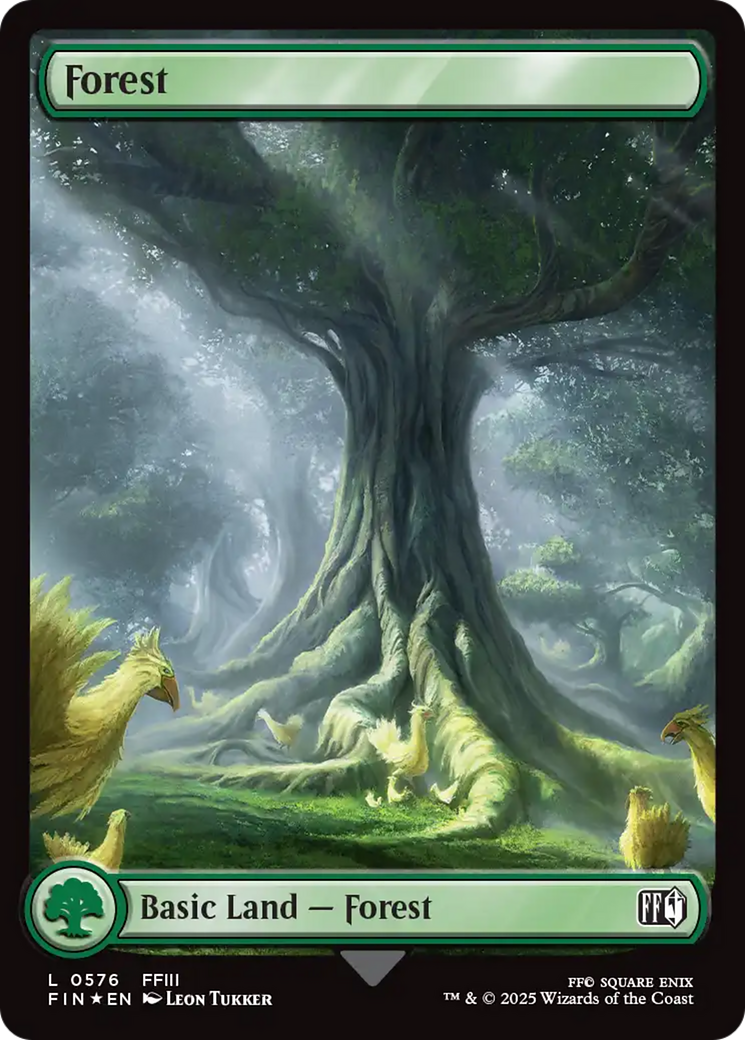 Forest (FIN-576) [FINAL FANTASY] Foil MTG Single Wizards of the Coast