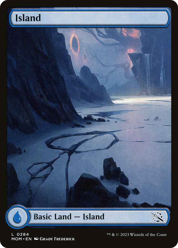 Island (MOM-284) [March of the Machine] Foil MTG Single Wizards of the Coast