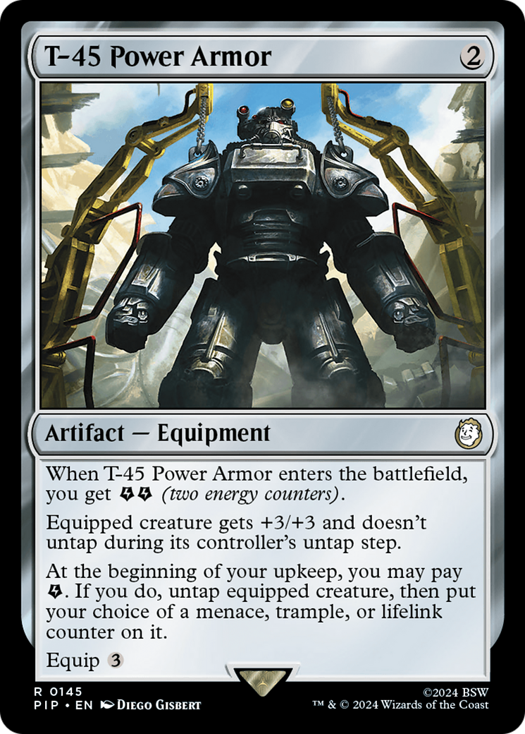 T-45 Power Armor (PIP-145) [Fallout] Foil MTG Single Wizards of the Coast
