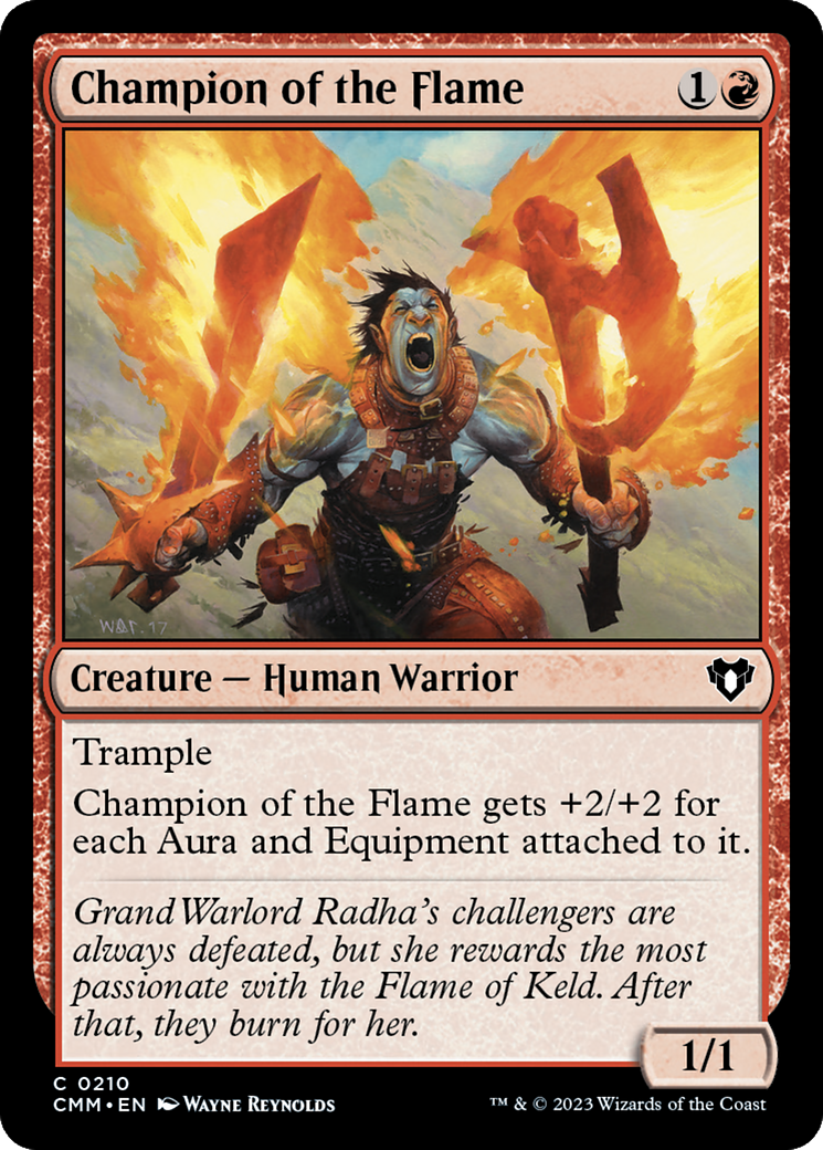 Champion of the Flame (CMM-210) [Commander Masters] MTG Single Wizards of the Coast