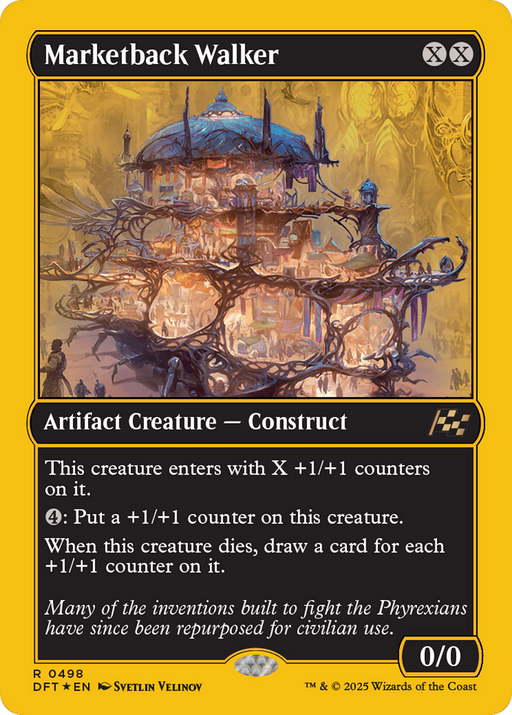 Marketback Walker (First-Place Foil) (DFT-498) [Aetherdrift] Foil MTG Single Wizards of the Coast