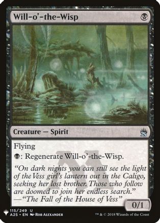 Will-o'-the-Wisp (LIST-115) [Mystery Booster] The List Reprints MTG Single Wizards of the Coast