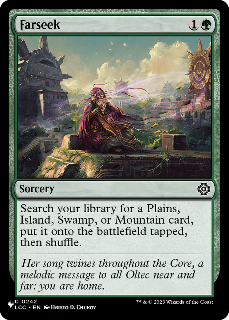 Farseek (LIST-LCC-242) [Mystery Booster] The List MTG Single Wizards of the Coast