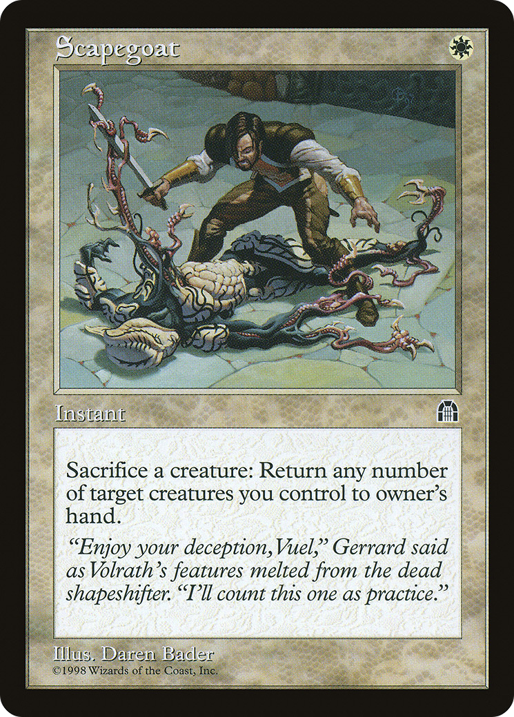 Scapegoat (STH-014) [Stronghold] MTG Single Wizards of the Coast