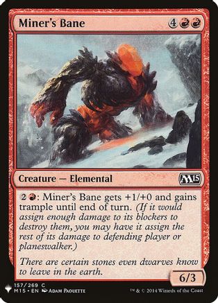 Miner's Bane (LIST-157) [Mystery Booster] The List Reprints MTG Single Wizards of the Coast