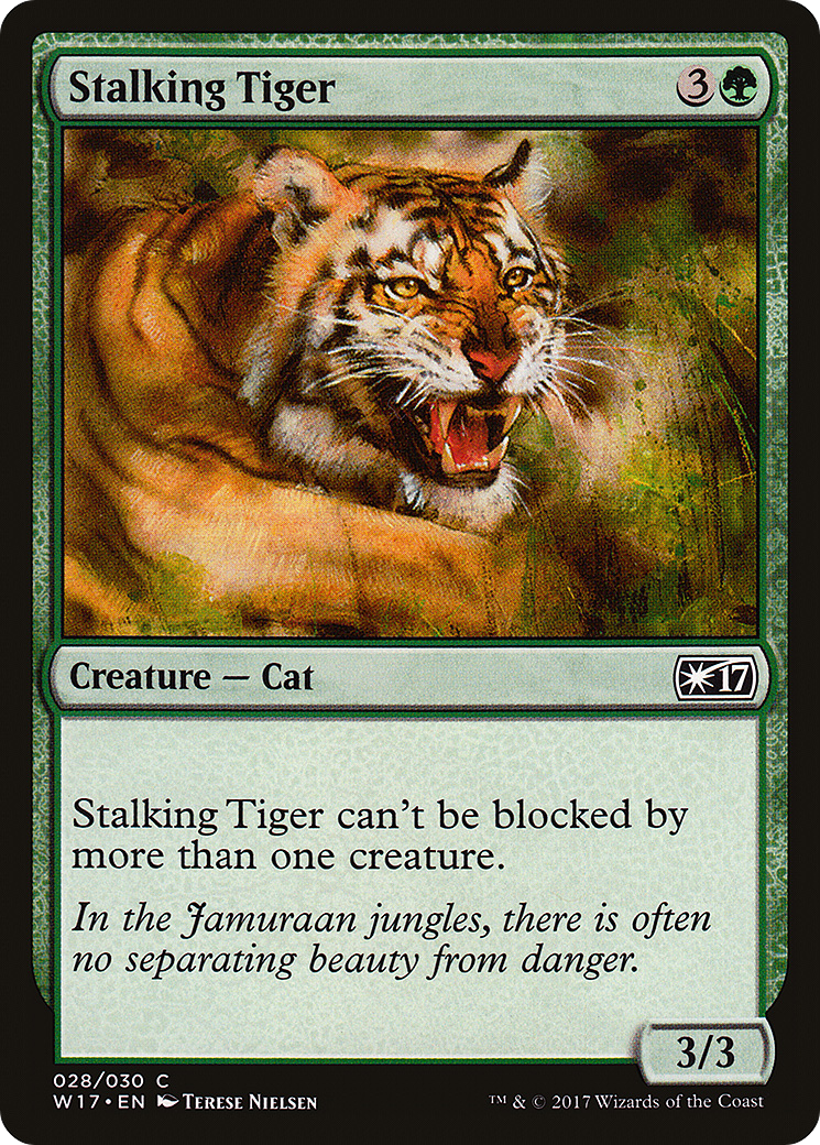Stalking Tiger (W17-028) [Misc] Welcome Deck 2017 MTG Single Wizards of the Coast