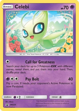 Celebi - SM224 (SM224/248) Holofoil [SM: Black Star Promos] Pokemon Single Pokémon