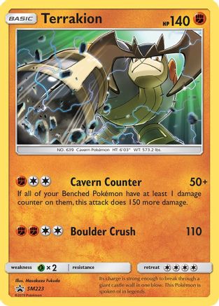 Terrakion SM223/248 Holofoil [SM: Black Star Promos] Pokemon Single Pokémon