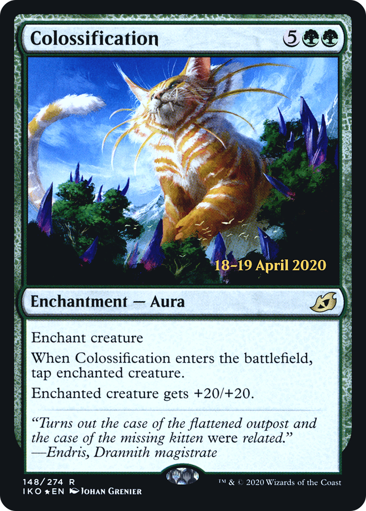 Colossification (PRE-148) [Ikoria: Lair of Behemoths Promos] Foil MTG Single Wizards of the Coast