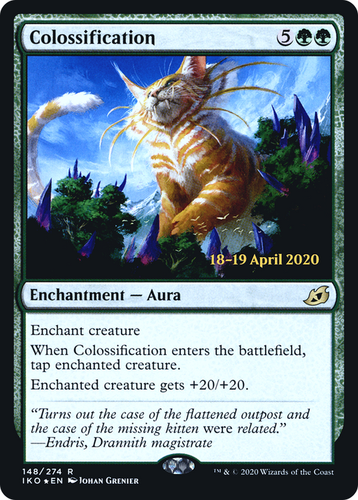 Colossification (PRE-148) [Ikoria: Lair of Behemoths Promos] Foil MTG Single Wizards of the Coast