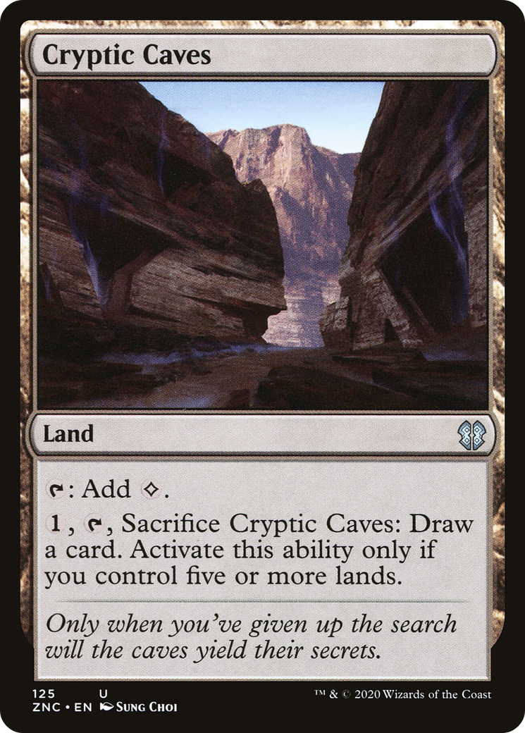 Cryptic Caves (ZNC-125) [Zendikar Rising Commander] MTG Single Wizards of the Coast