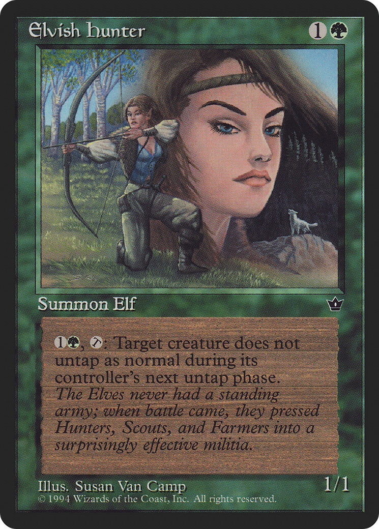 Elvish Hunter (FEM-67C) [Fallen Empires] MTG Single Wizards of the Coast