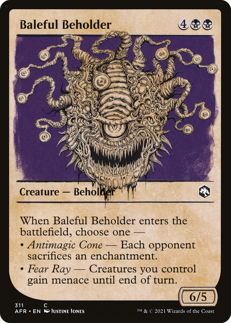 Baleful Beholder (AFR-311) [Adventures in the Forgotten Realms] (Showcase) MTG Single Wizards of the Coast