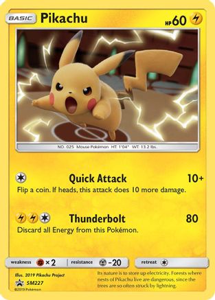 Pikachu - SM227 (/248) Holofoil [SM: Black Star Promos] Pokemon Single Pokémon
