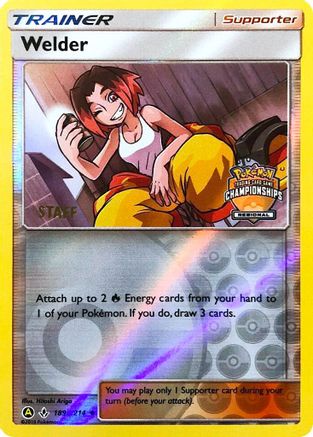 Welder - 189a/214 (Regional Championships) [Staff] (189a) Reverse Holofoil [Promos: League & Championship Cards] Pokemon Single Pokémon