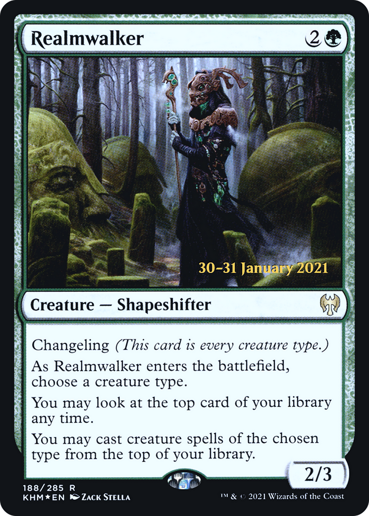 Realmwalker (PRE-188) [Kaldheim Promos] Foil MTG Single Wizards of the Coast