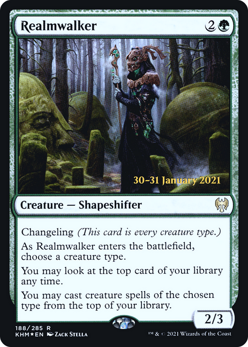 Realmwalker (PRE-188) [Kaldheim Promos] Foil MTG Single Wizards of the Coast
