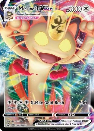 Meowth VMAX SWSH005/307 Holofoil [Promos: SWSH Promo Cards] Pokemon Single Pokémon