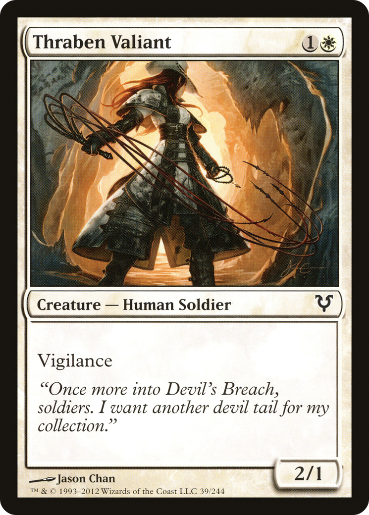 Thraben Valiant (AVR-039) [Avacyn Restored] MTG Single Wizards of the Coast