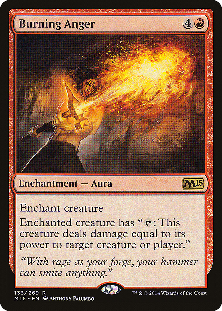 Burning Anger (M15-133) [Magic 2015] Foil MTG Single Wizards of the Coast