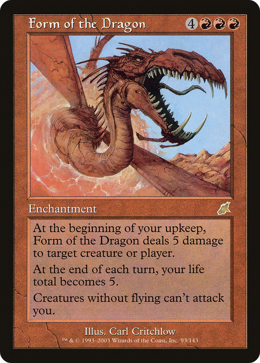 Form of the Dragon (SCG-093) [Scourge] Foil MTG Single Wizards of the Coast
