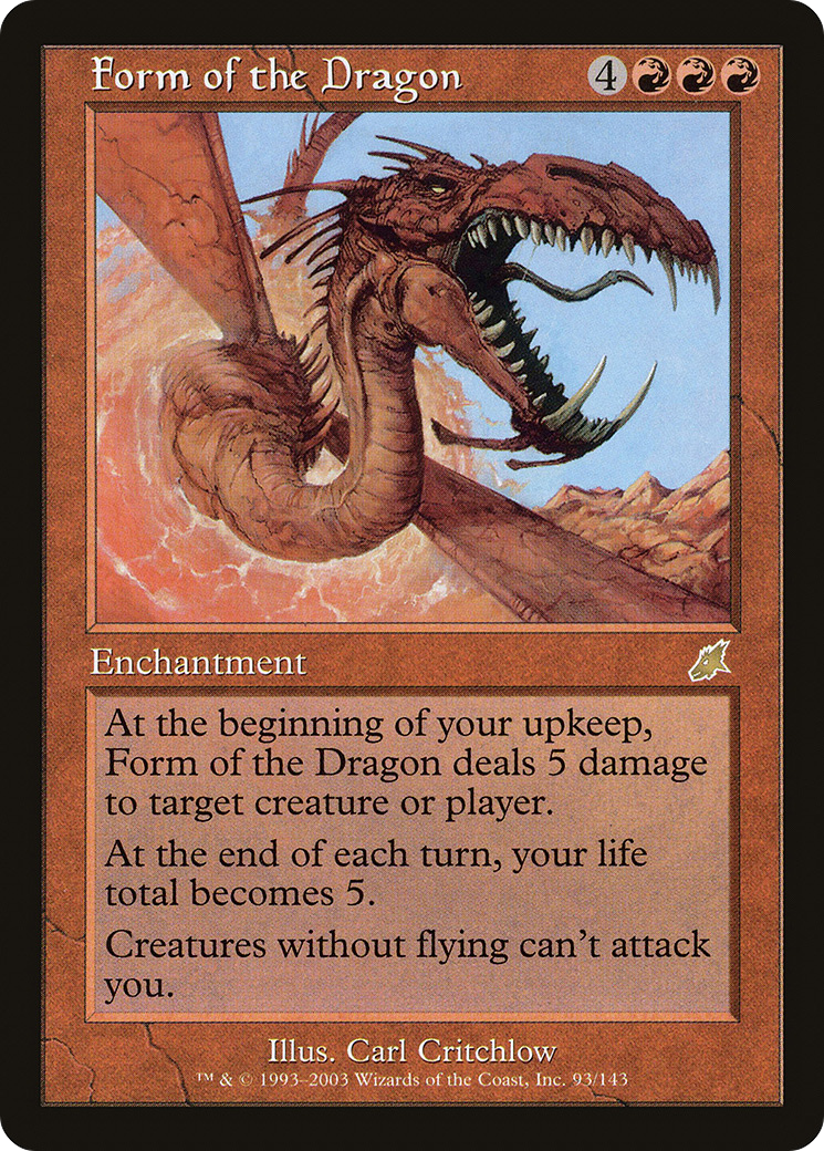 Form of the Dragon (SCG-093) [Scourge] MTG Single Wizards of the Coast