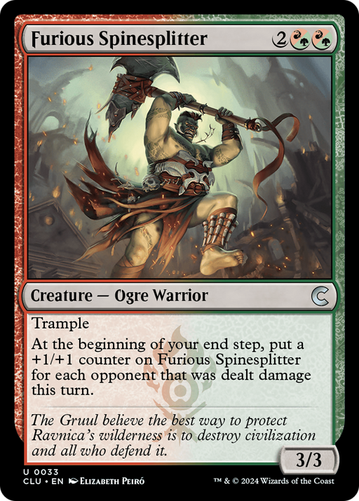 Furious Spinesplitter (CLU-033) [Ravnica: Clue Edition] MTG Single Wizards of the Coast