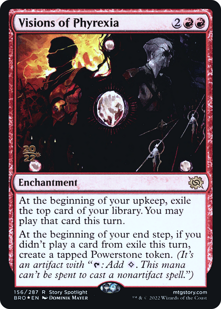 Visions of Phyrexia (PRE-156S) [The Brothers' War Promos] Foil MTG Single Wizards of the Coast