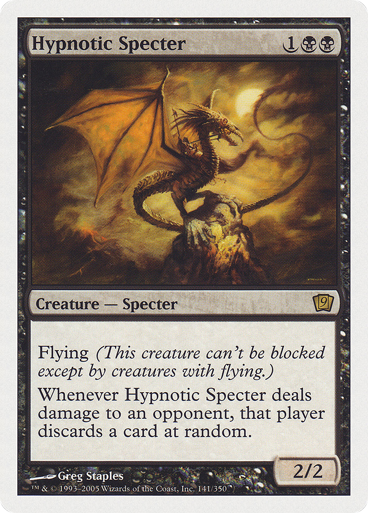 Hypnotic Specter (9ED-141) [9th Edition] Foil MTG Single Wizards of the Coast