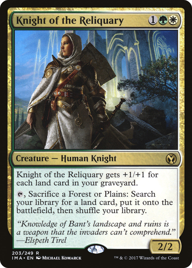 Knight of the Reliquary (IMA-203) [Iconic Masters] Foil MTG Single Wizards of the Coast