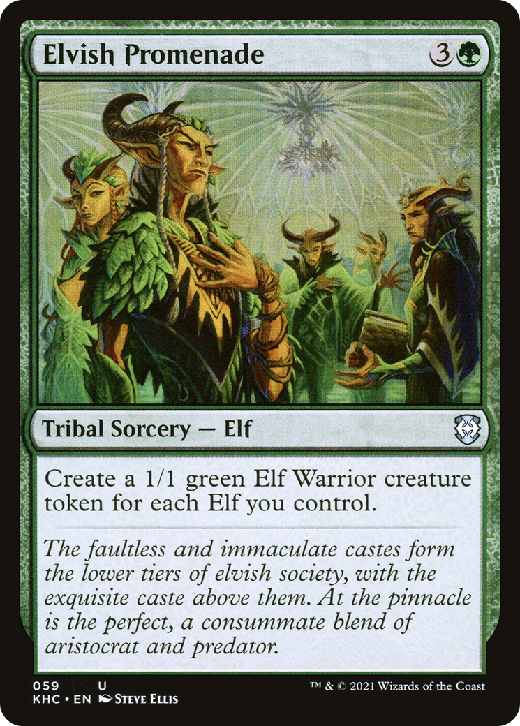 Elvish Promenade (KHC-059) [Kaldheim Commander] MTG Single Wizards of the Coast