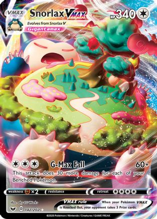 Snorlax VMAX (142/202) Holofoil [SWSH: Base Set] Pokemon Single Pokémon