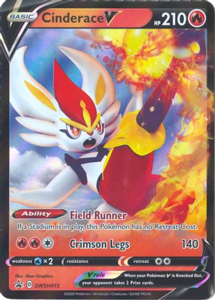 Cinderace V - SWSH015 (SWSH015/307) Holofoil [Promos: SWSH Promo Cards] Pokemon Single Pokémon