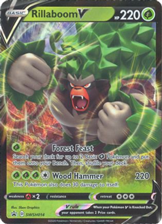 Rillaboom V - SWSH014 (SWSH014/307) Holofoil [Promos: SWSH Promo Cards] Pokemon Single Pokémon