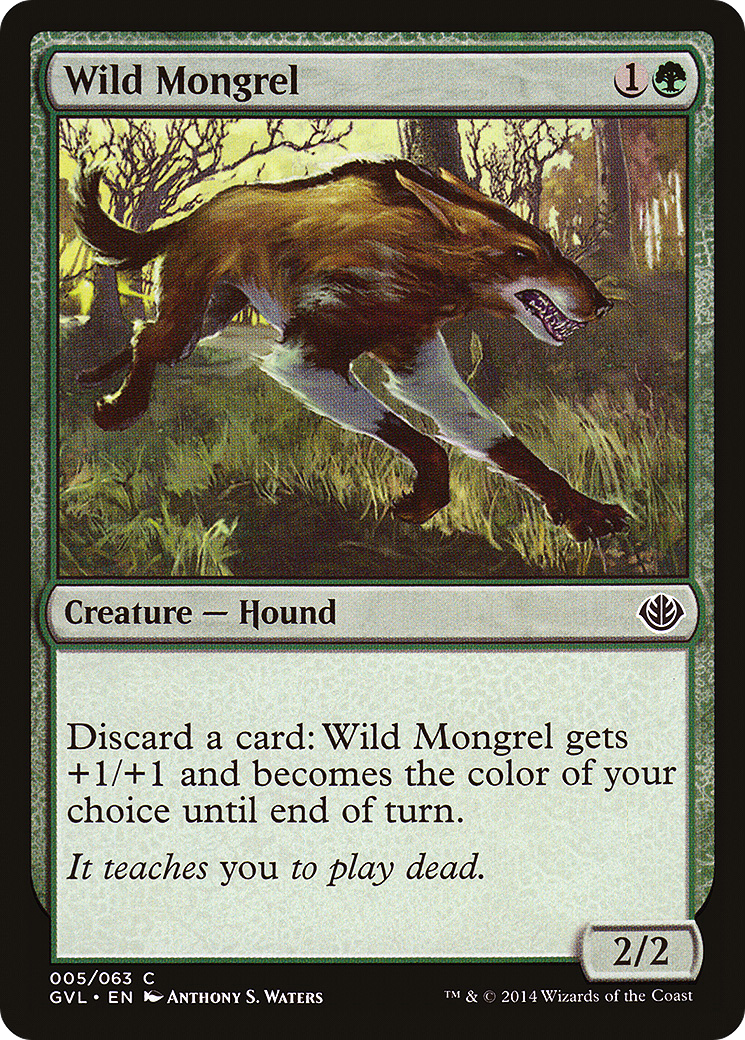 Wild Mongrel (DD3-) [Misc] Duel Decks Anthology: Garruk vs. Liliana MTG Single Wizards of the Coast
