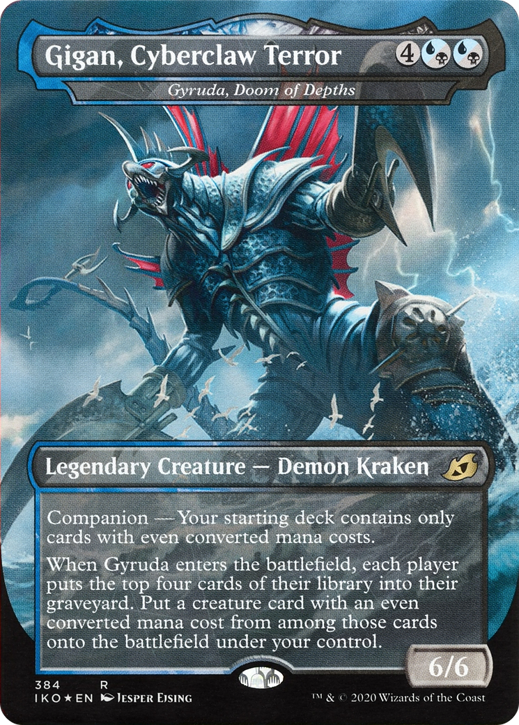Gyruda, Doom of Depths (IKO-384) [Ikoria: Lair of Behemoths] (Borderless) MTG Single Wizards of the Coast